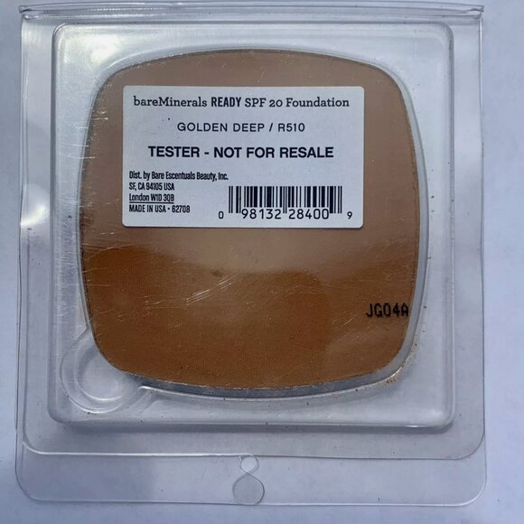 bareMinerals READY SPF 20 Foundation GOLDEN DEEP R510 Magnetic Tester Pan RARE - Picture 1 of 2